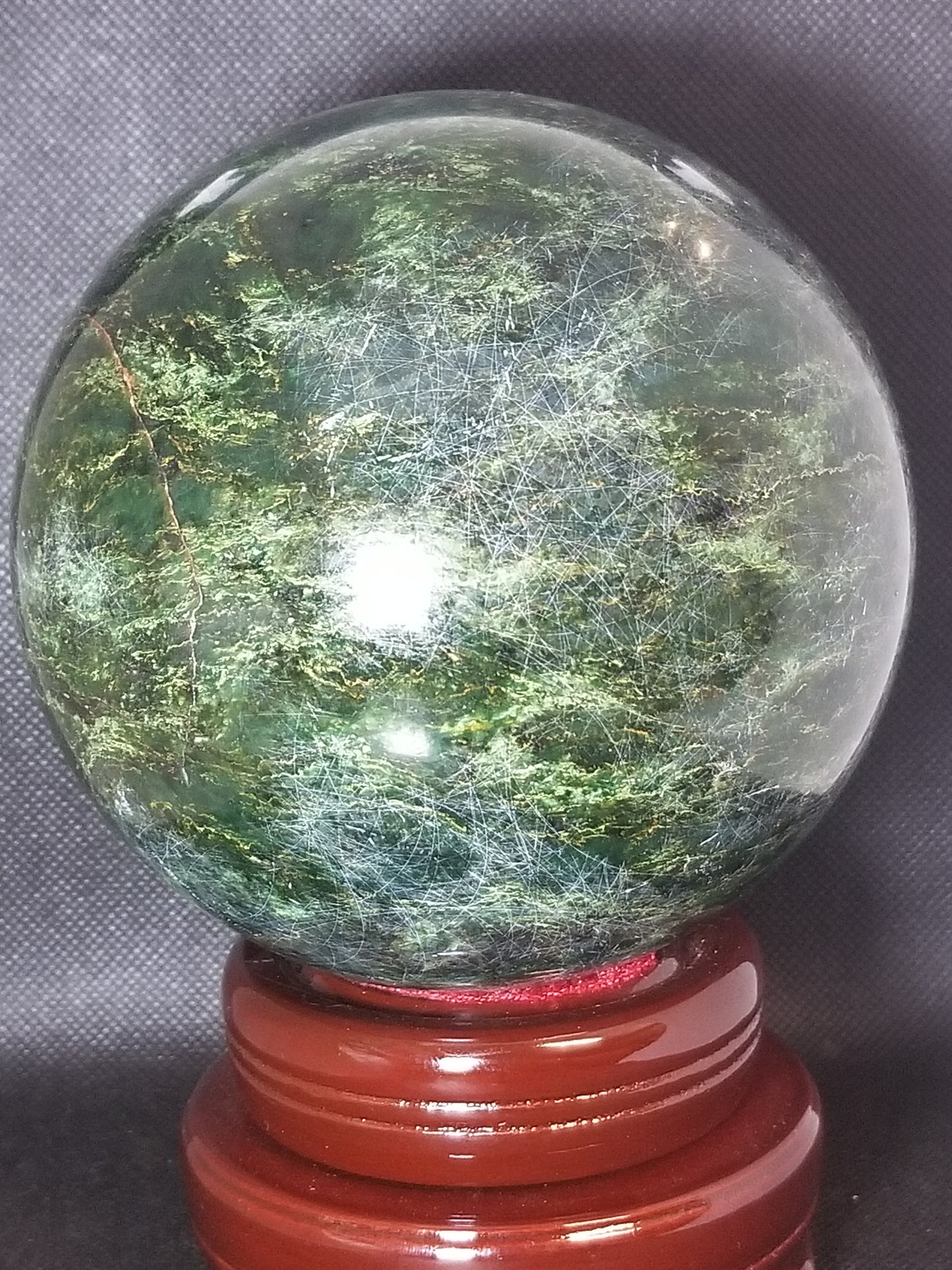 Emerald Jade Sphere - 5lbs +