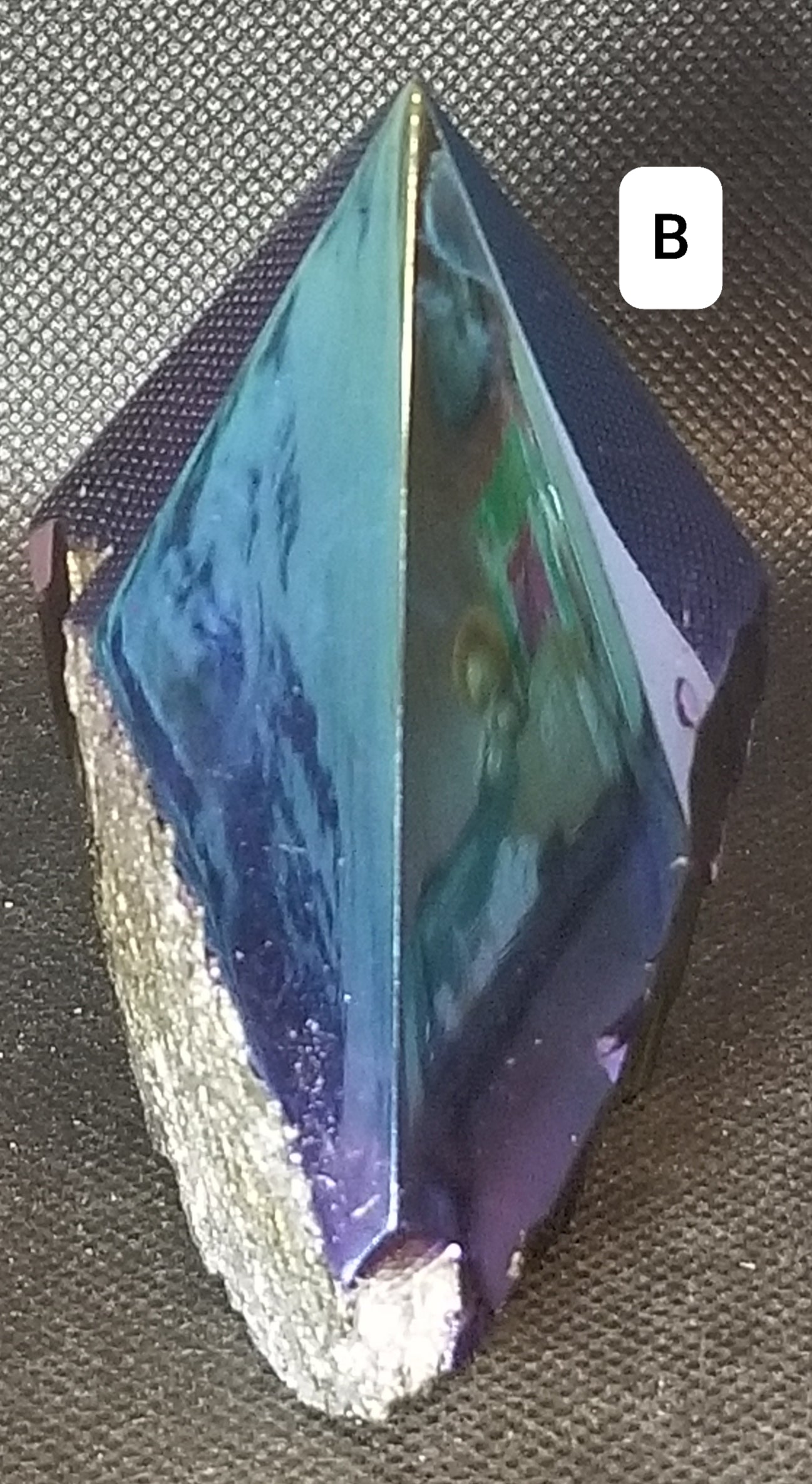 Rainbow Aura Coated Black Obsidian Points