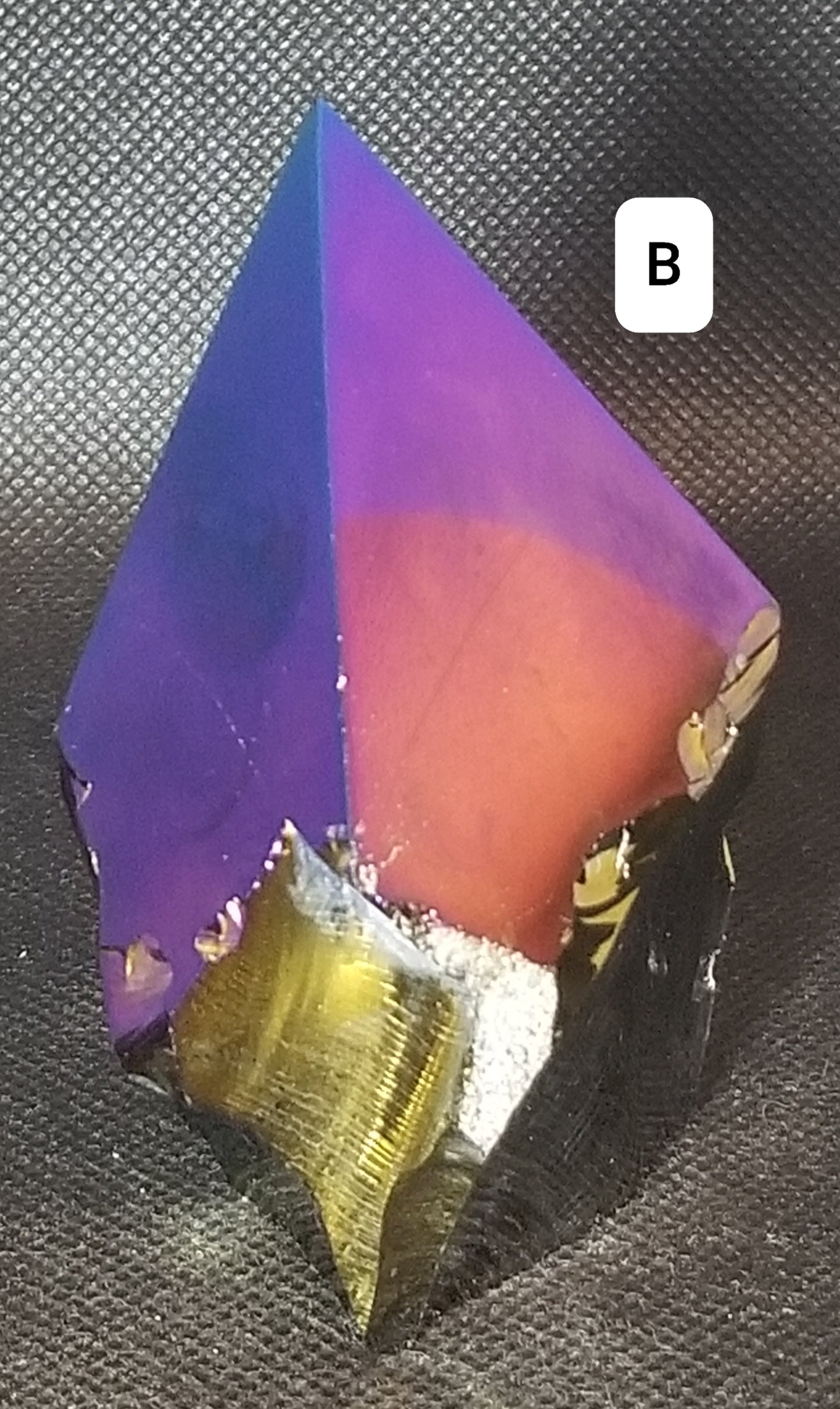 Rainbow Aura Coated Black Obsidian Points