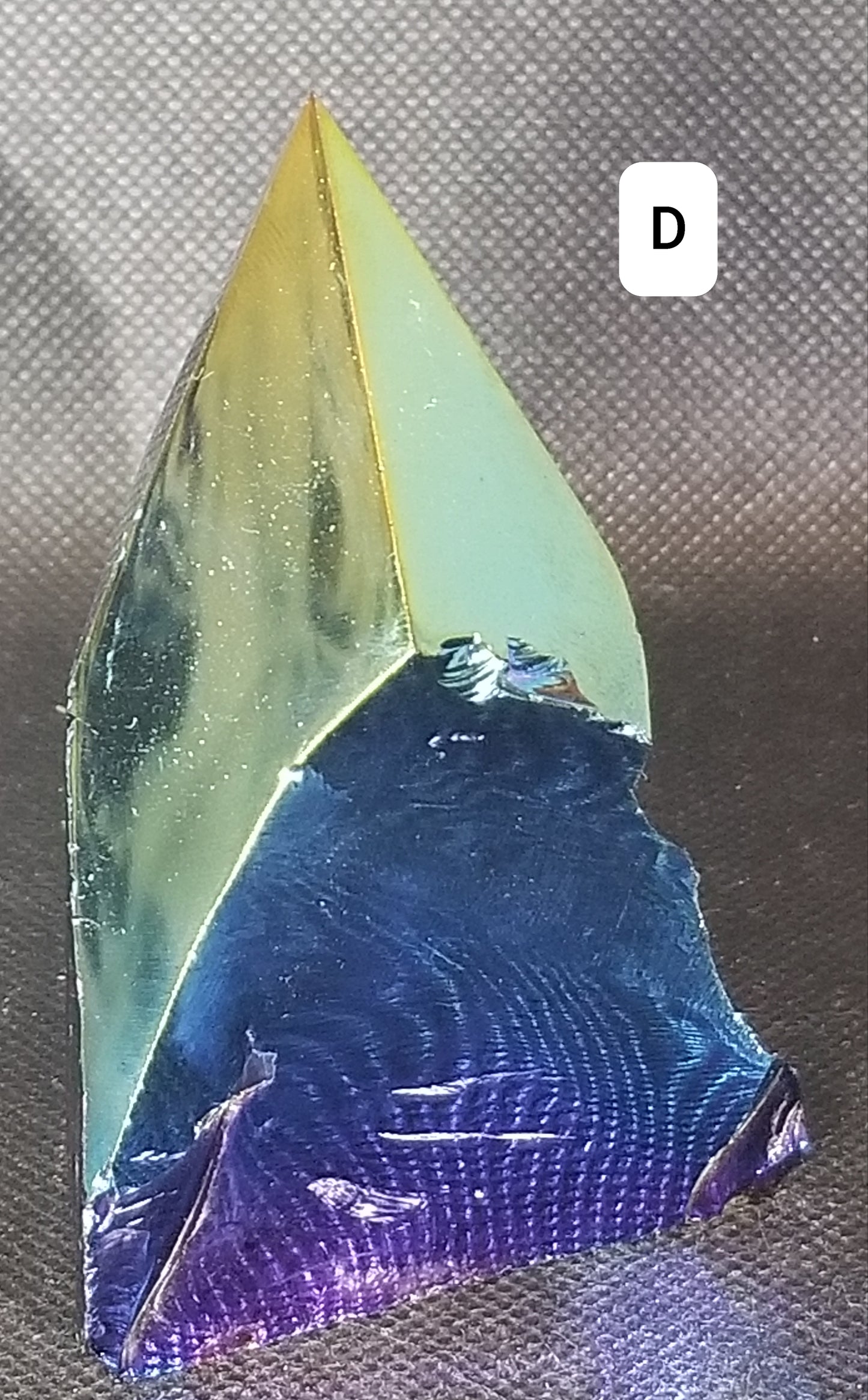 Rainbow Aura Coated Black Obsidian Points