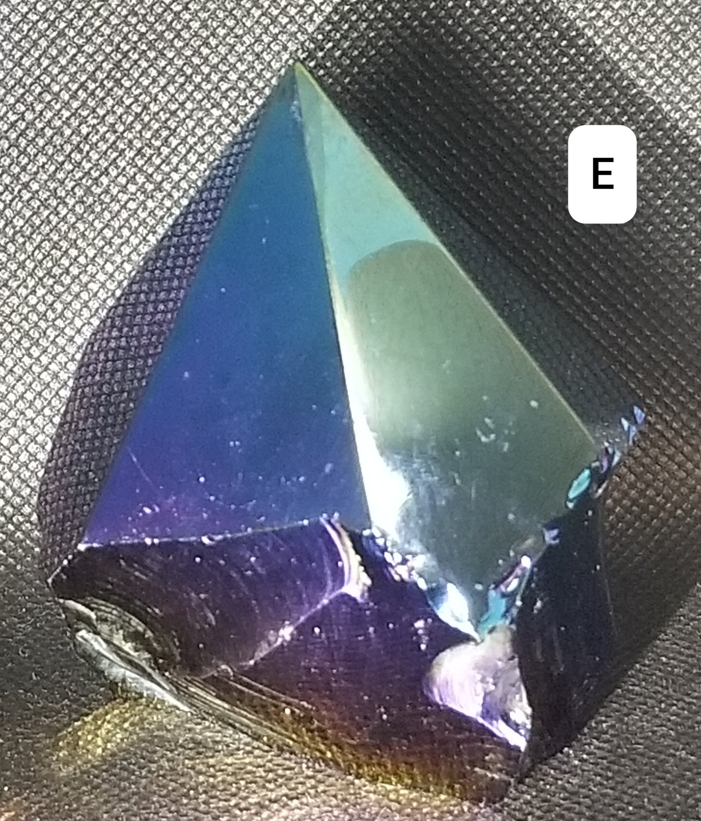 Rainbow Aura Coated Black Obsidian Points