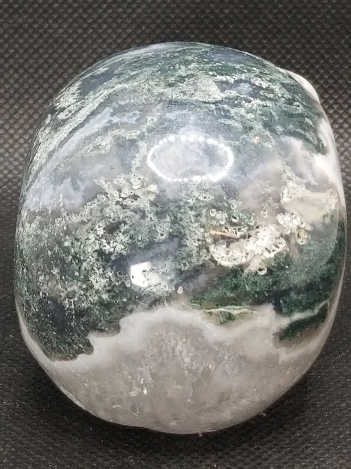 Moss Agate Skull (D)