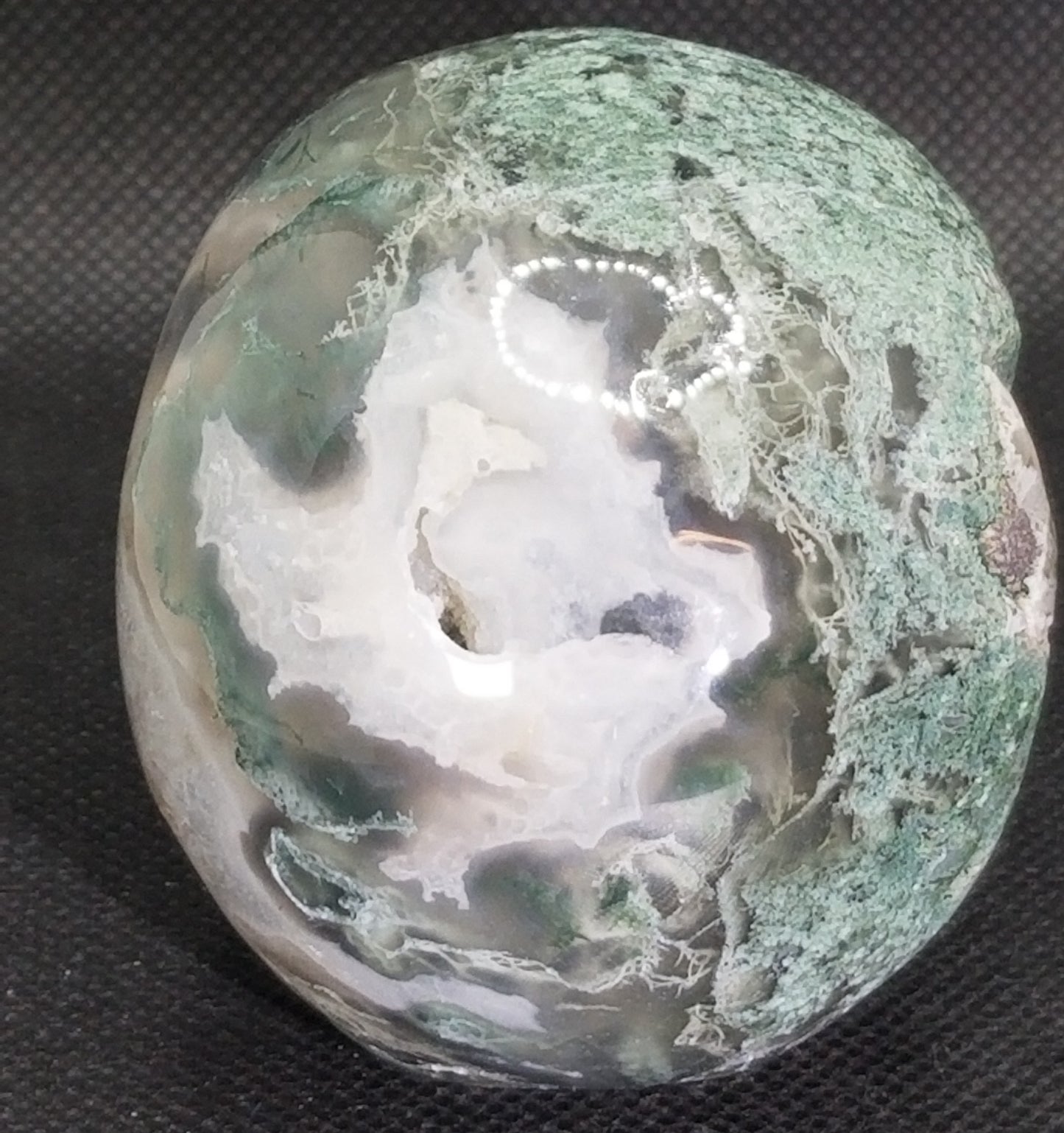 Moss Agate Skull (E)