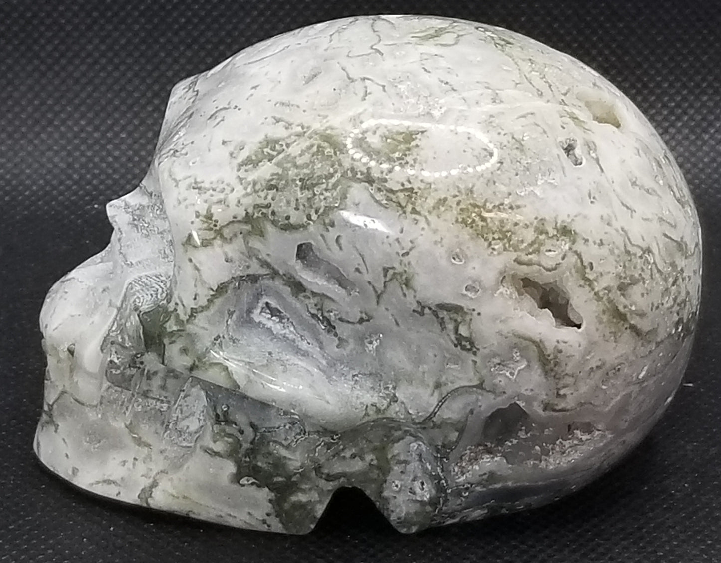 Moss Agate Skull (G)