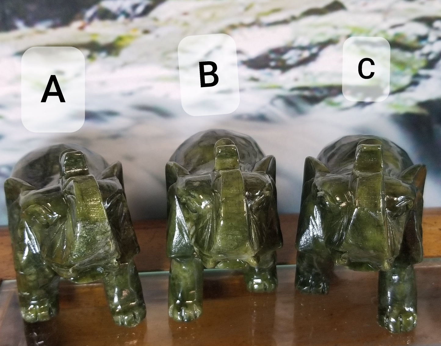 Green Jade Elephant