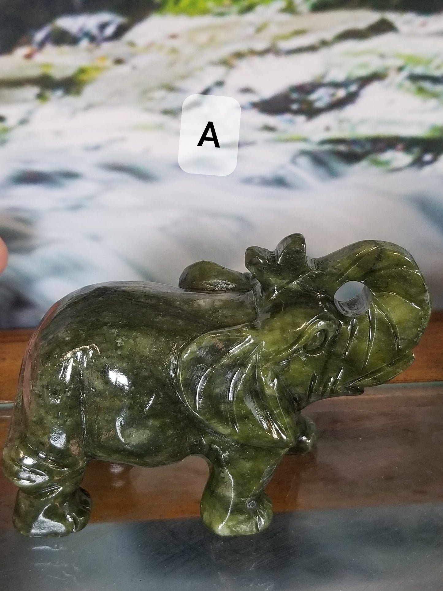 Green Jade Elephant