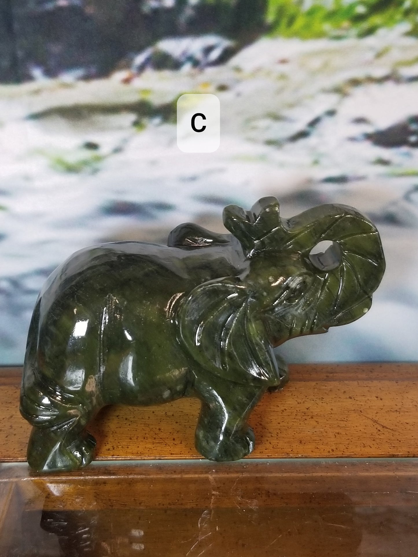 Green Jade Elephant