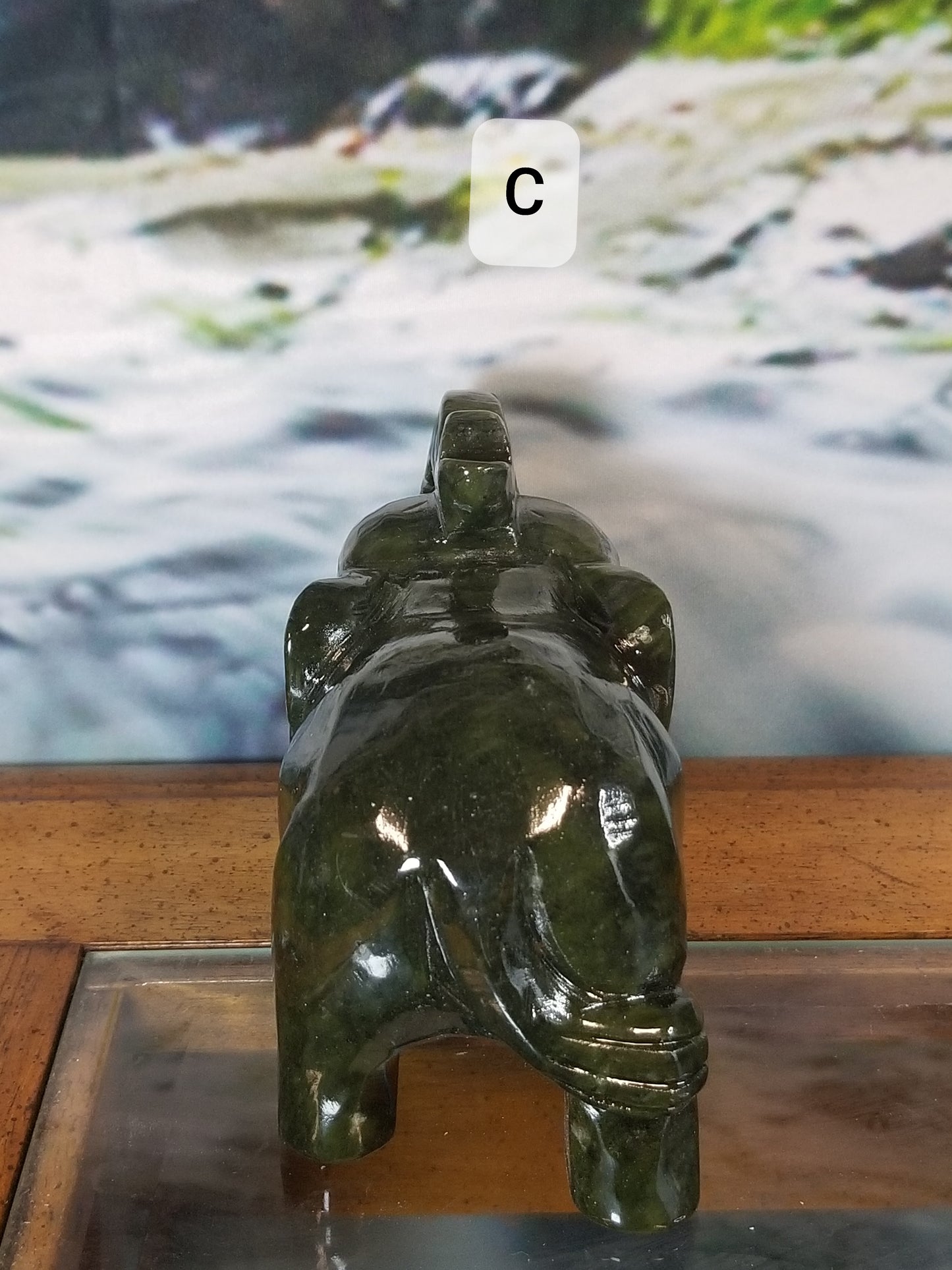 Green Jade Elephant