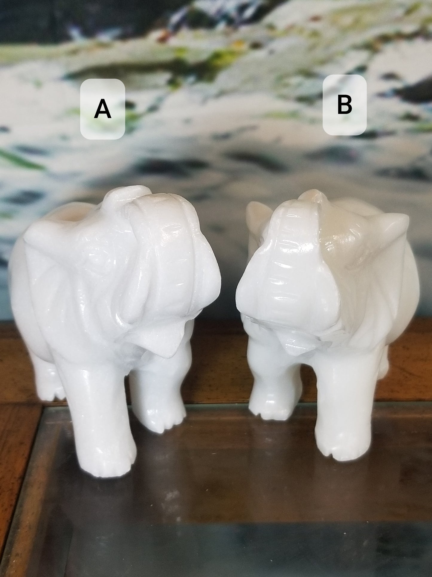 White Jade Elephant