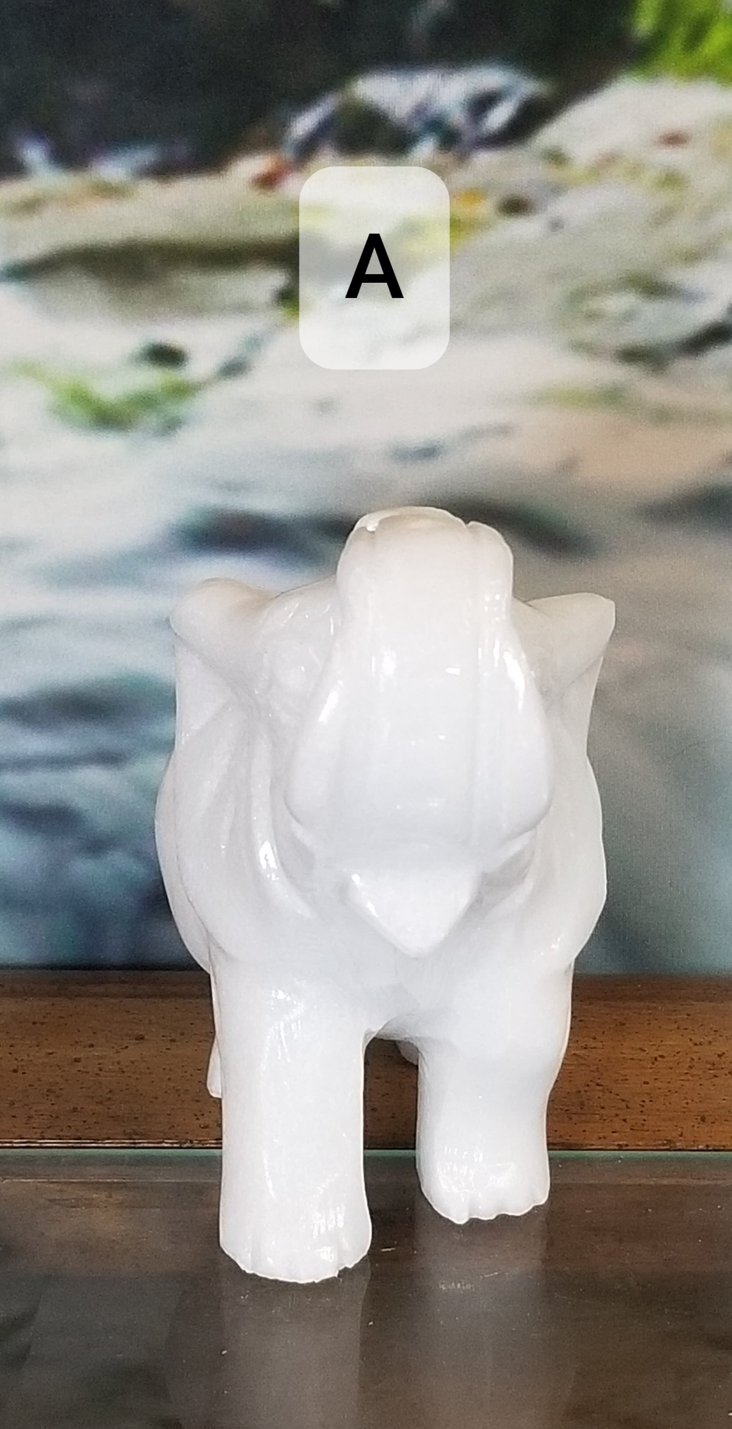 White Jade Elephant