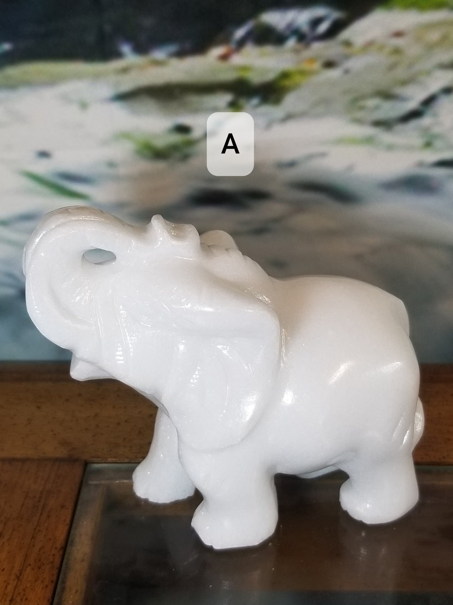 White Jade Elephant