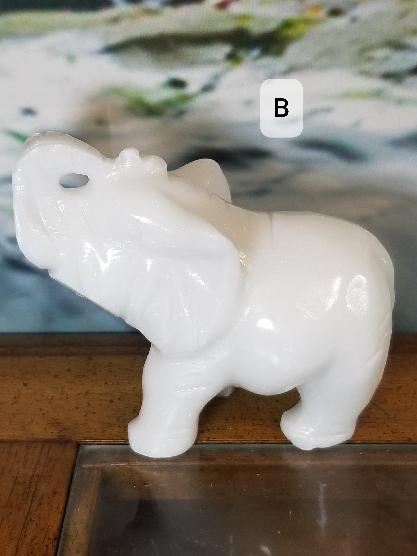 White Jade Elephant