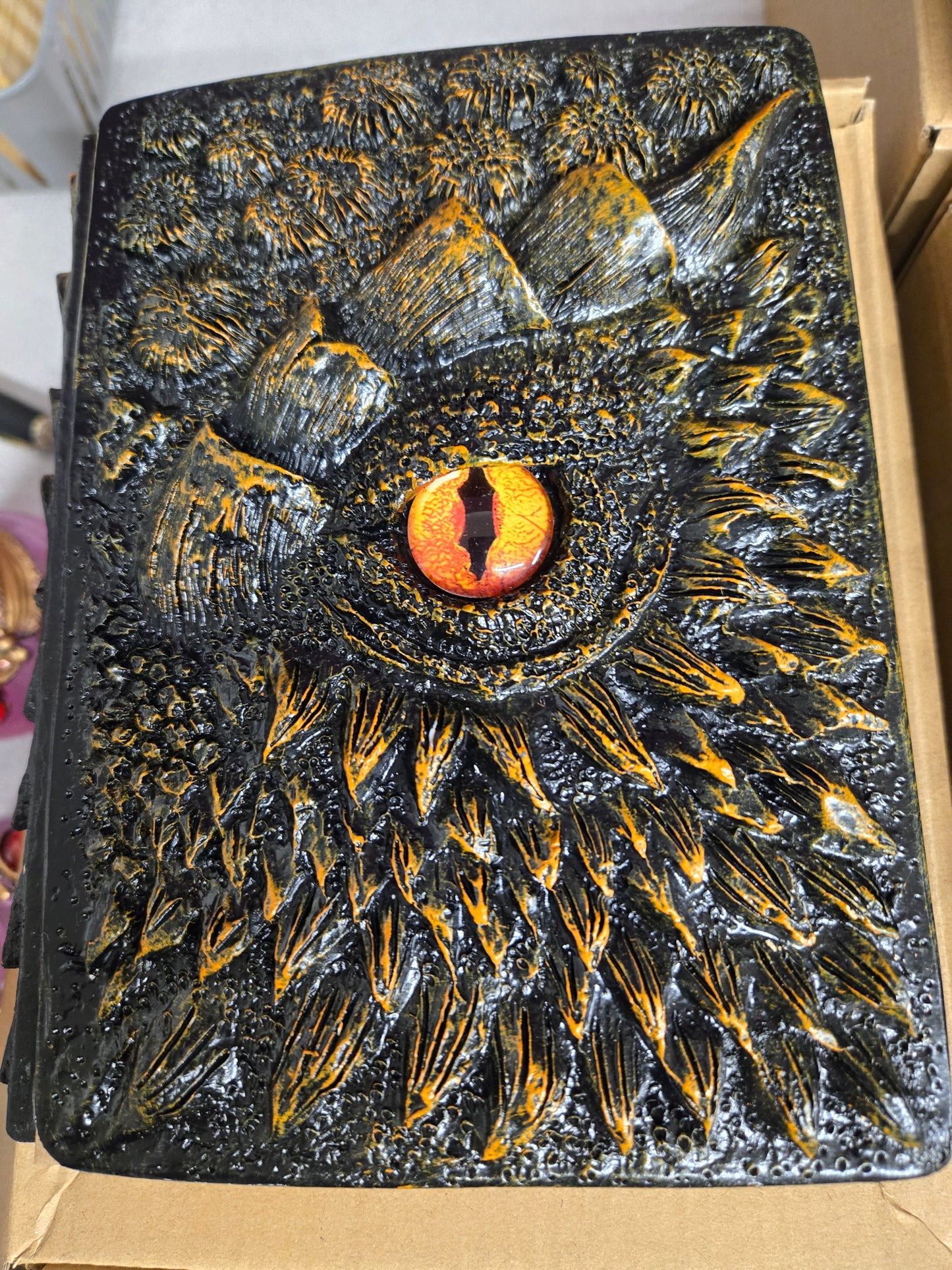 3D Dragon Eye Embossed Dragon Journal Writing Notebook