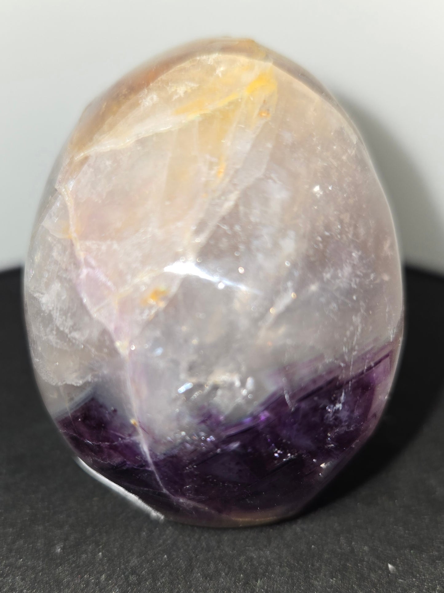 Yellow and purple Fluorite Skull