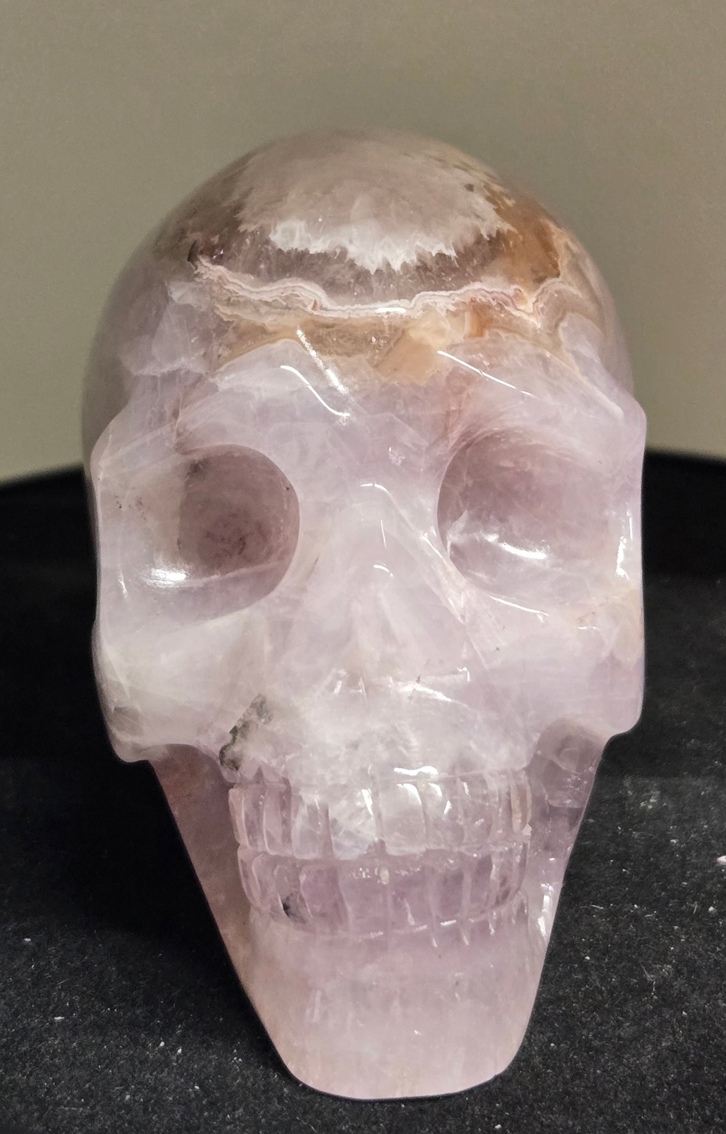 Amethyst Agate Skull