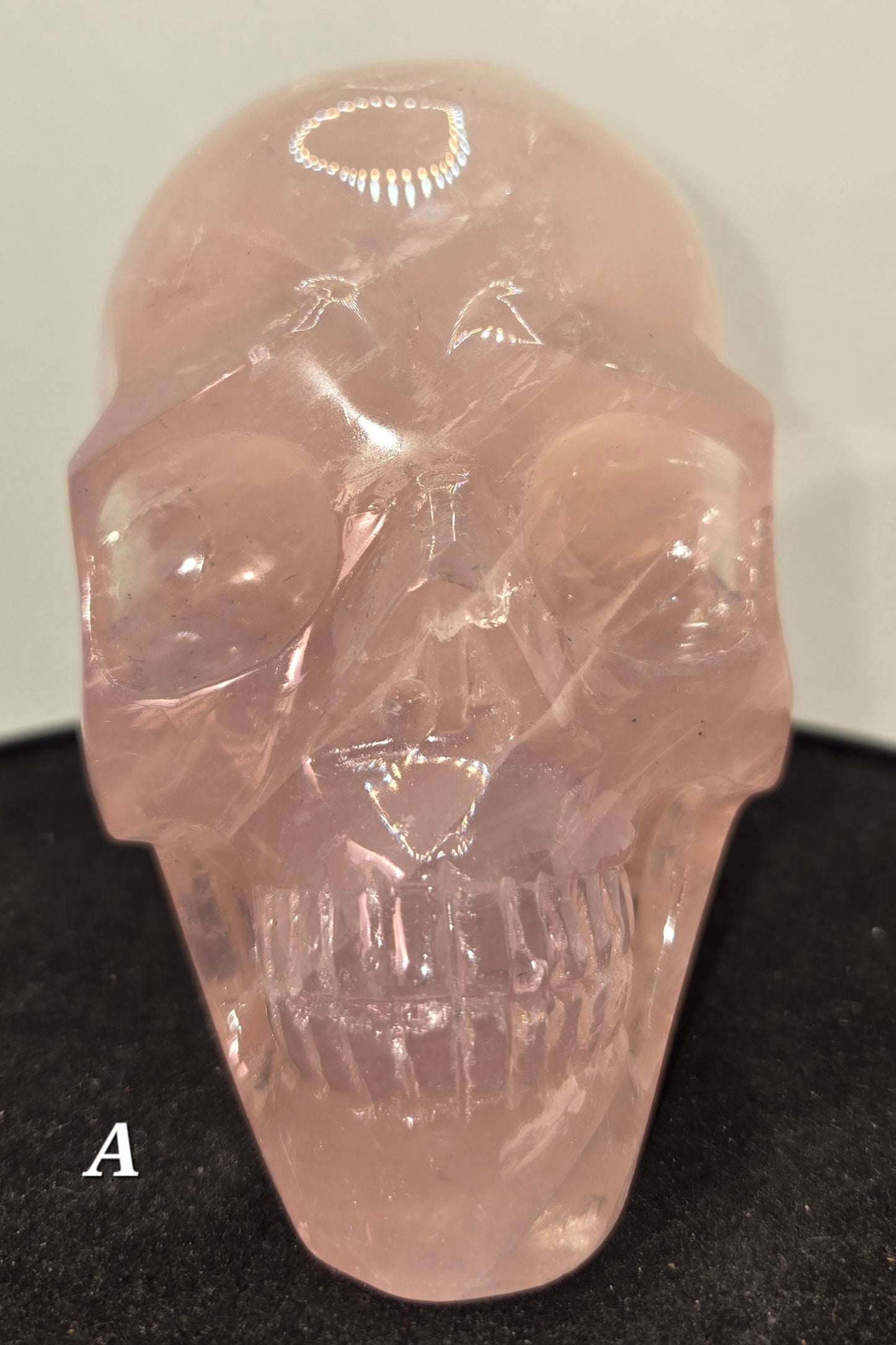 Rose Quartz Skull A