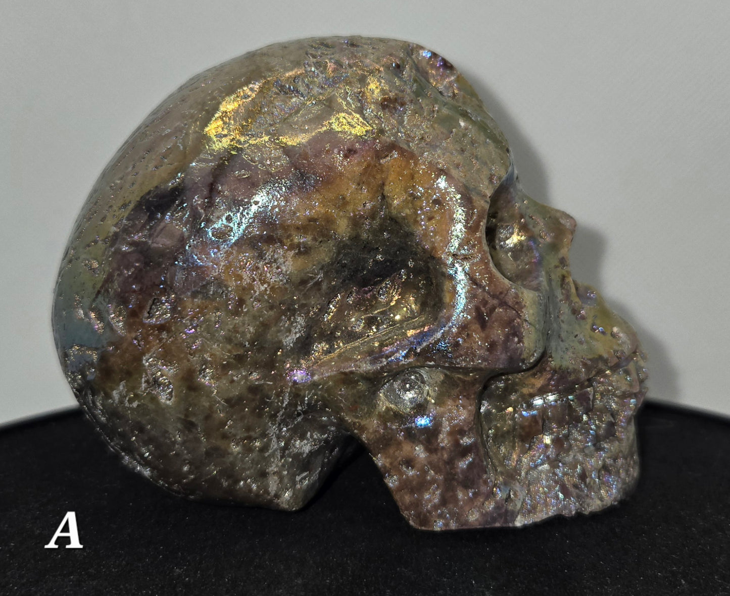 Aura Coated Sphalerite Skull A