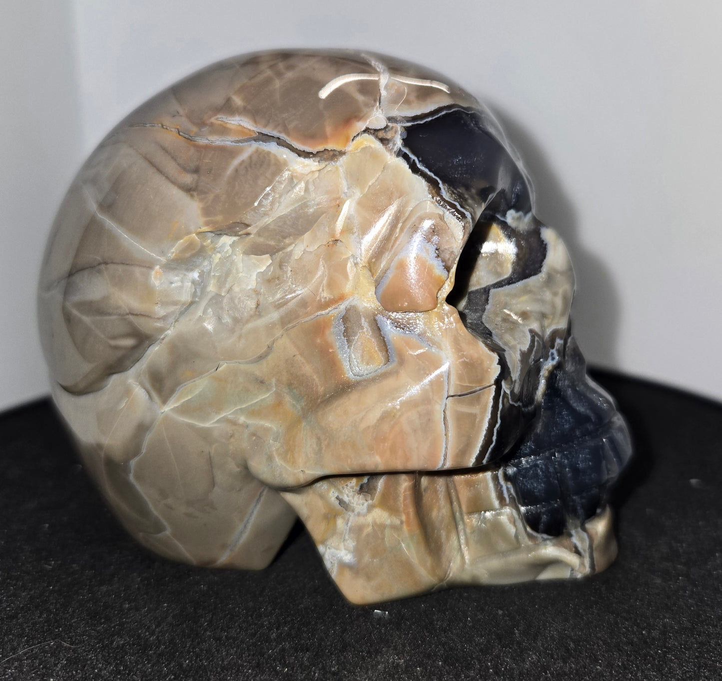 Volcanic Agate Skull E