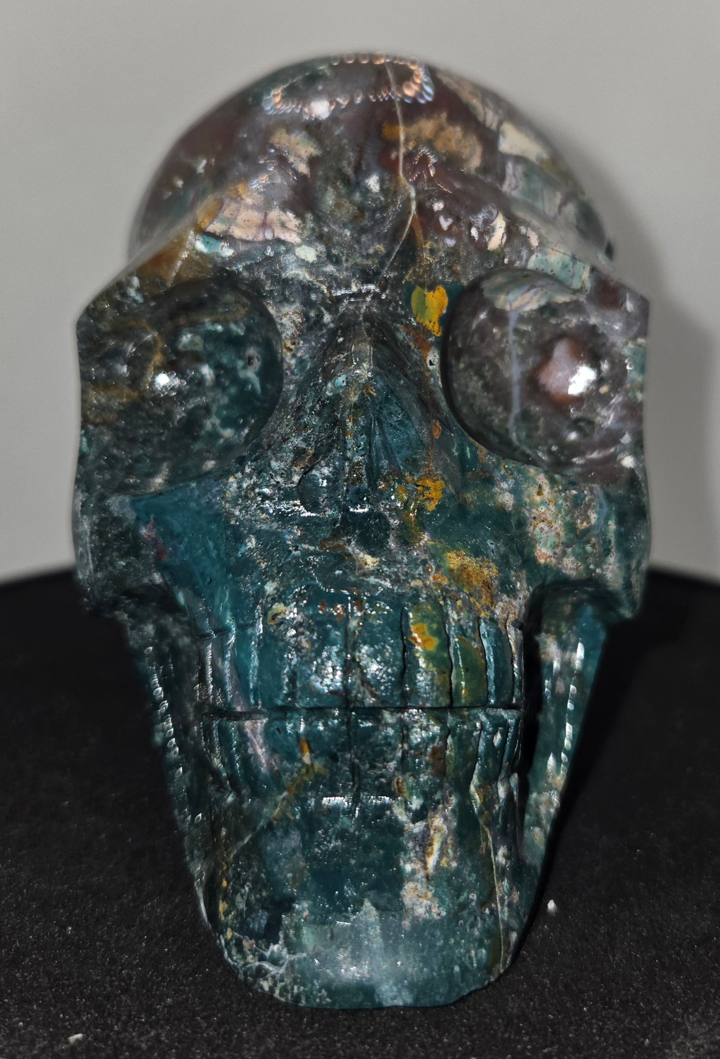 Ocean Jasper Skull