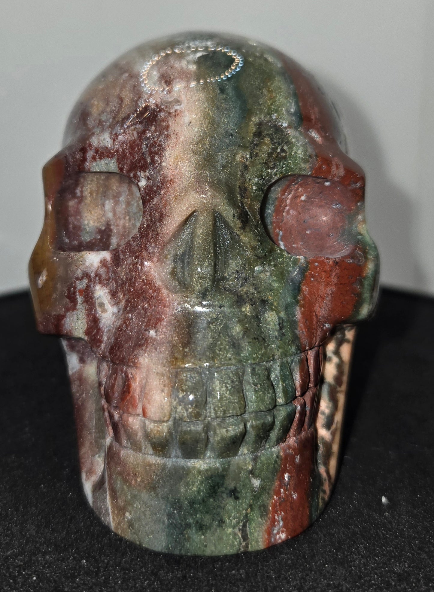 Ocean Jasper Skull