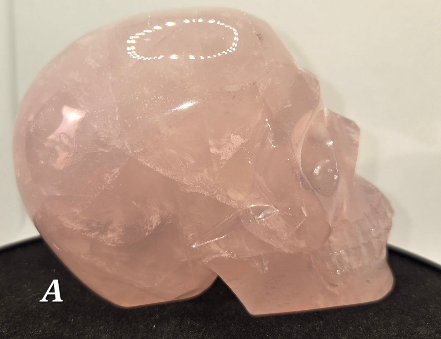 Rose Quartz Skull A