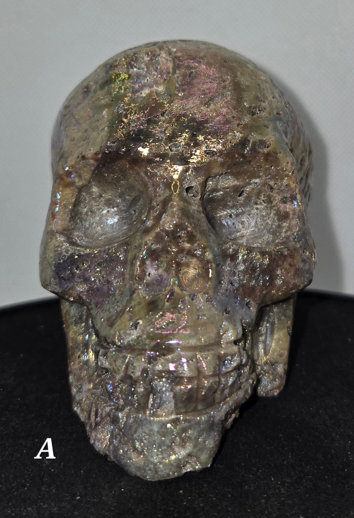 Aura Coated Sphalerite Skull A