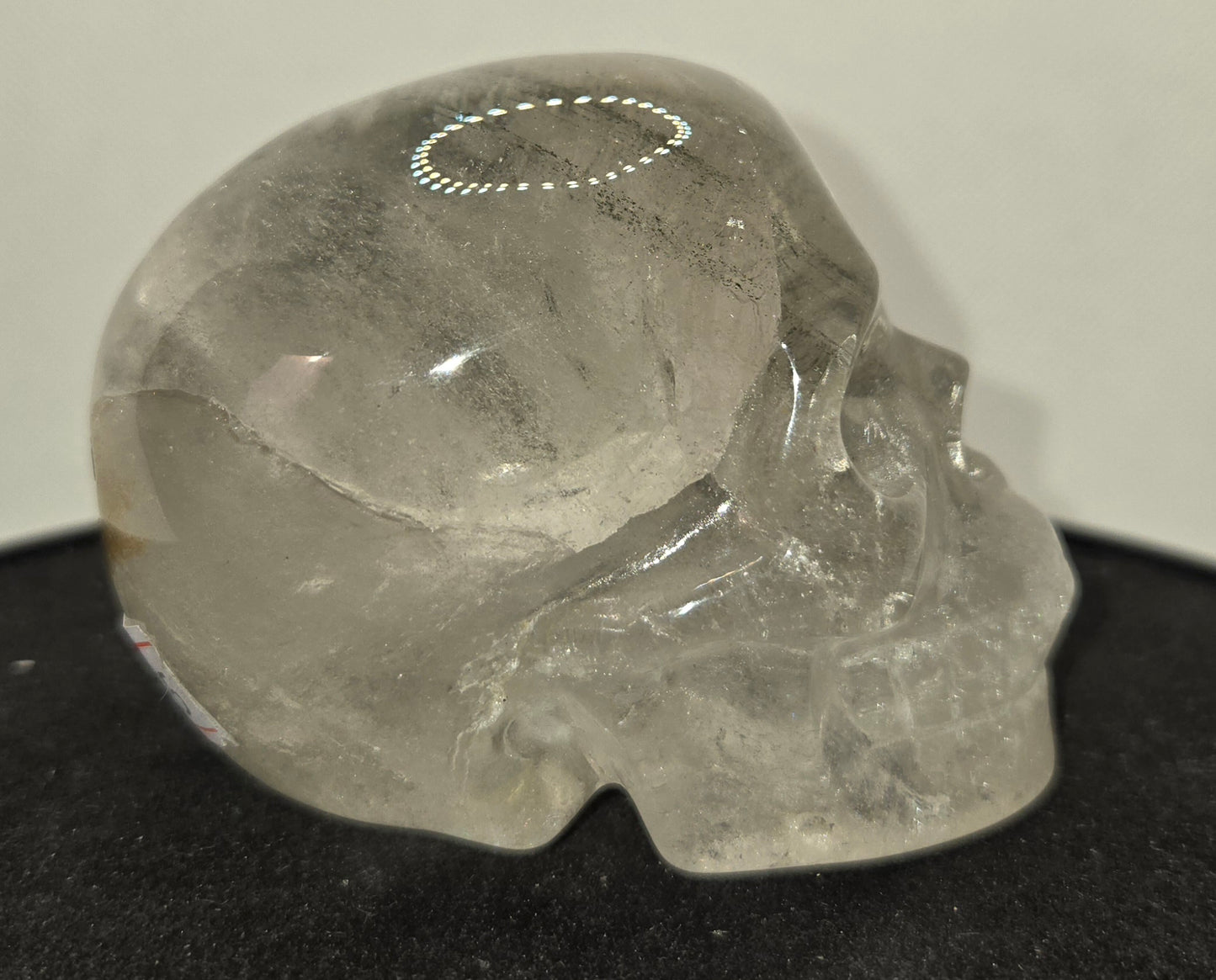 Quartz Skull with Rainbows