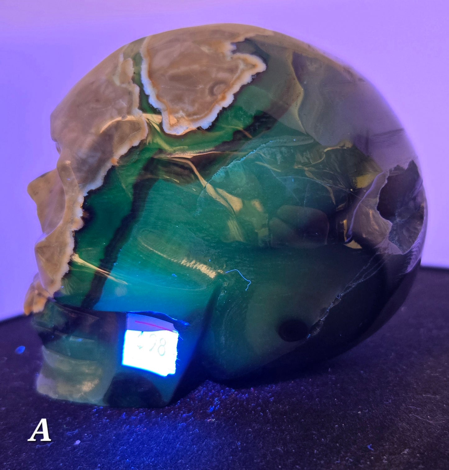 Drewzy Volcanic Agate Skull A