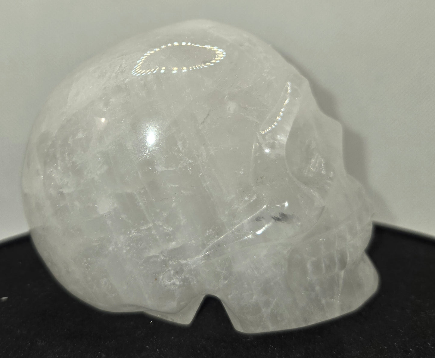 Quartz Skull with Rainbows
