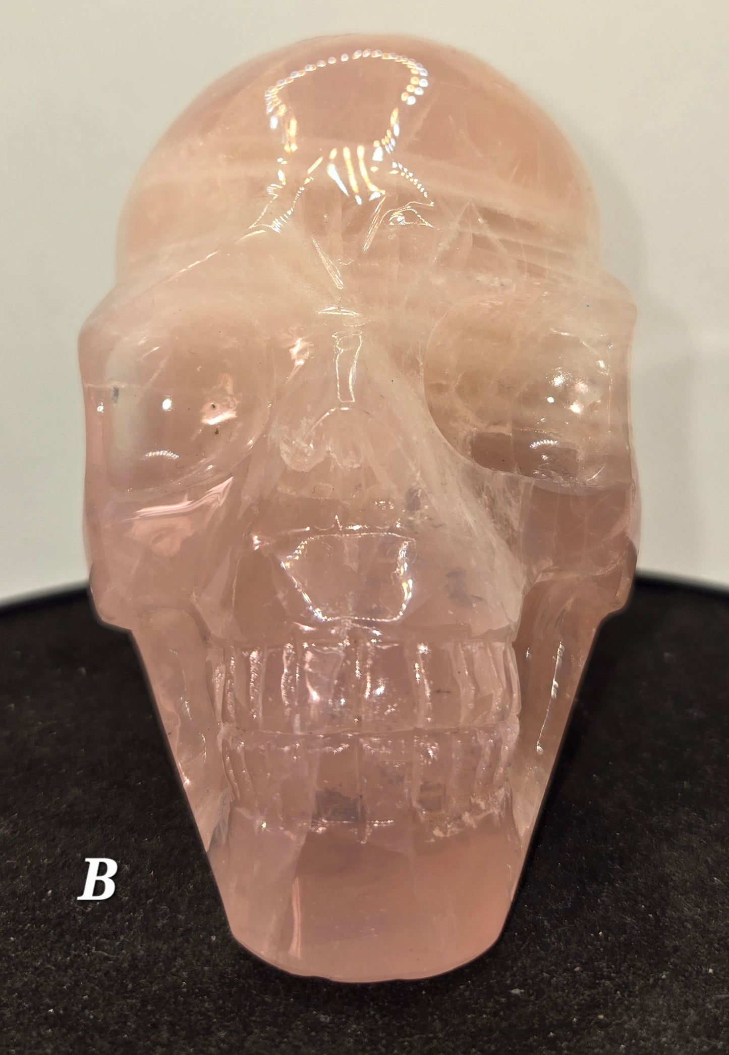 Rose Quartz Skull B