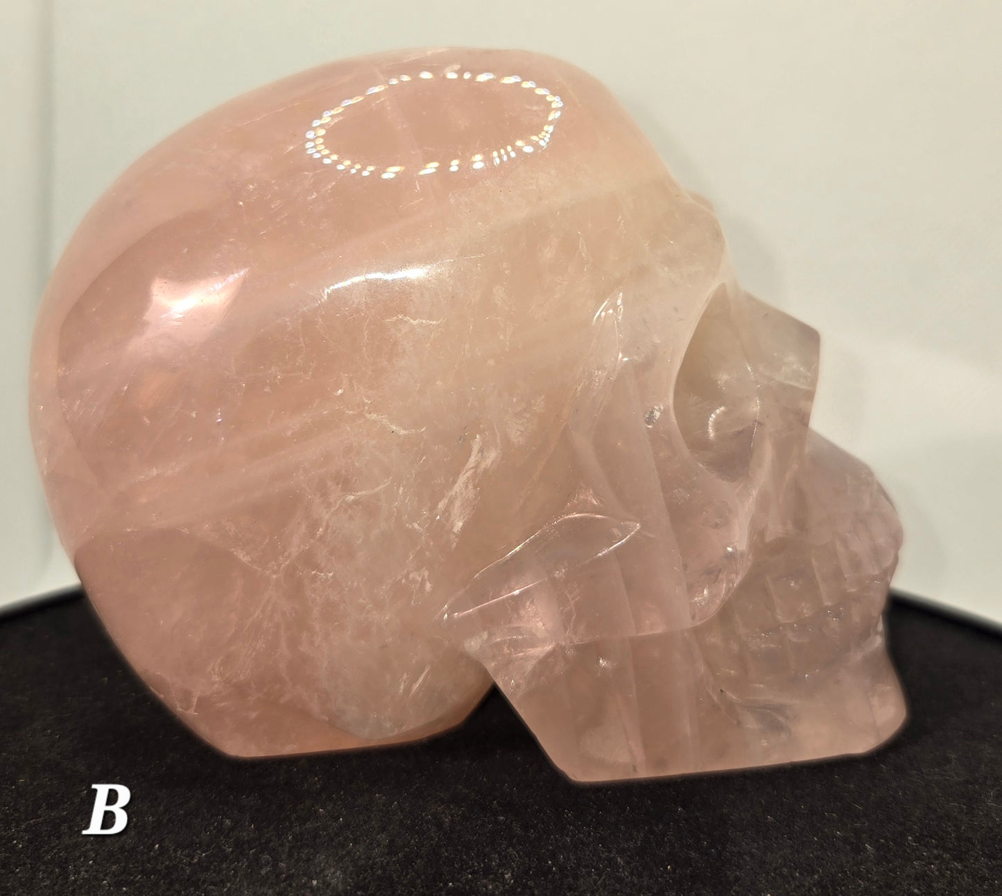 Rose Quartz Skull B