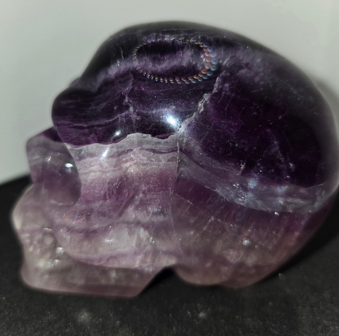 Purple Fluorite Skull G