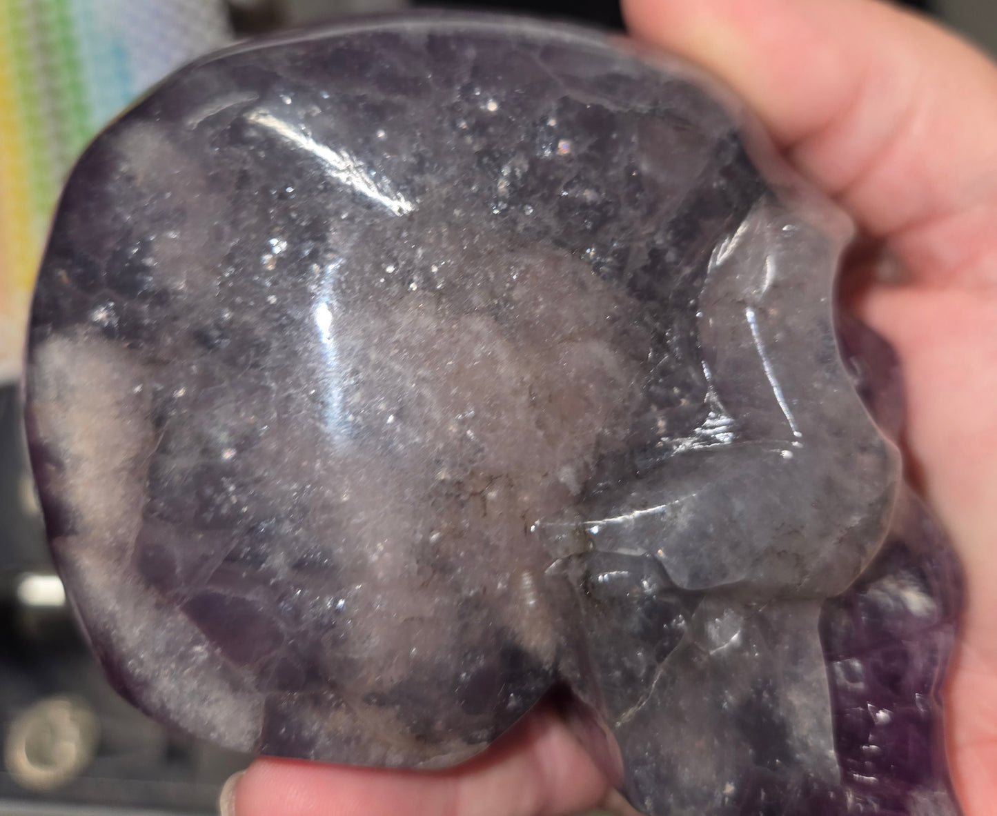 Flourite with Mica Skull C