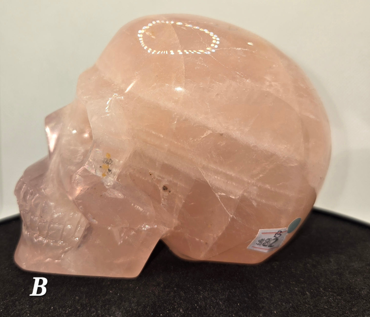 Rose Quartz Skull B