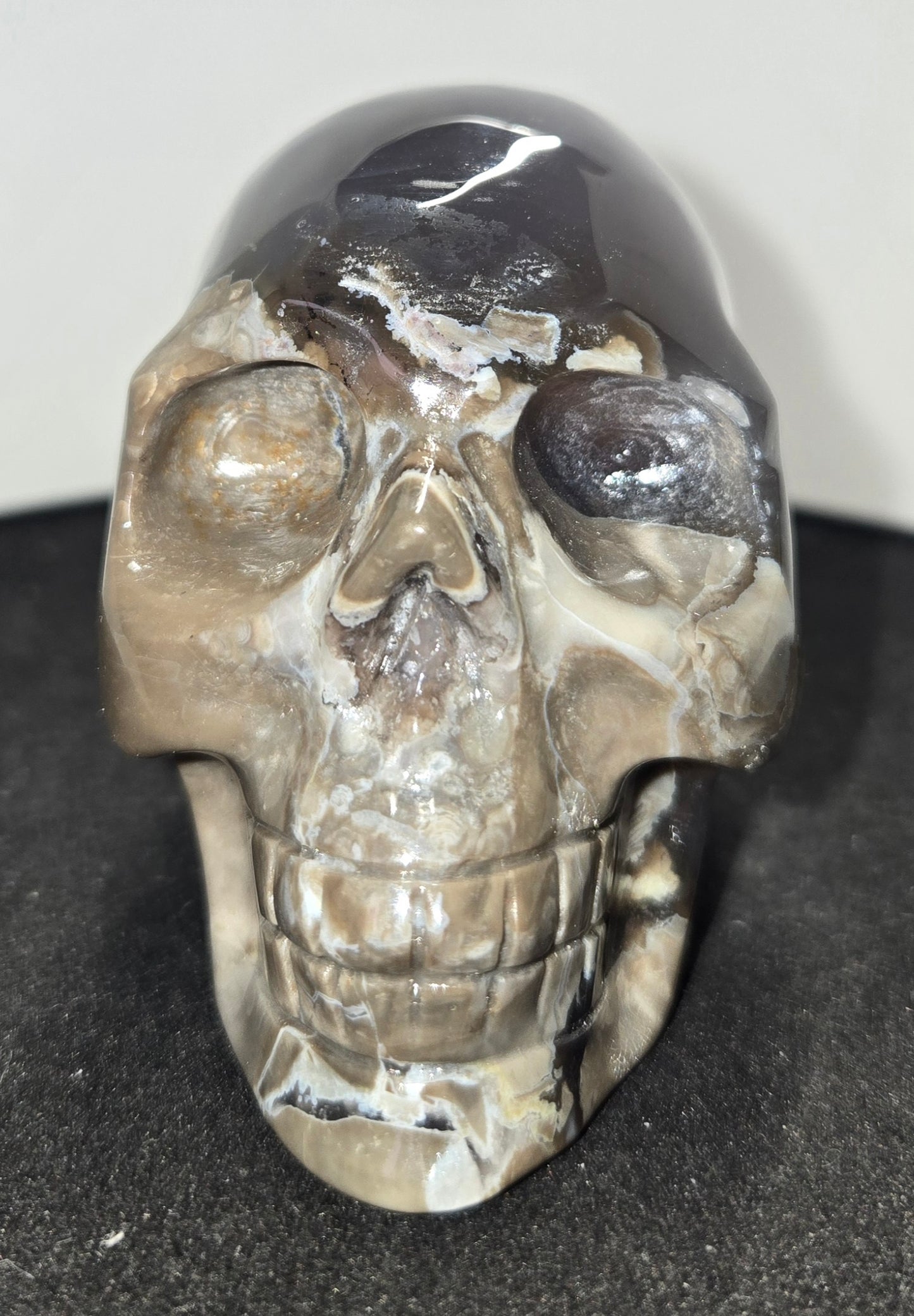 Volcanic Agate Skull F