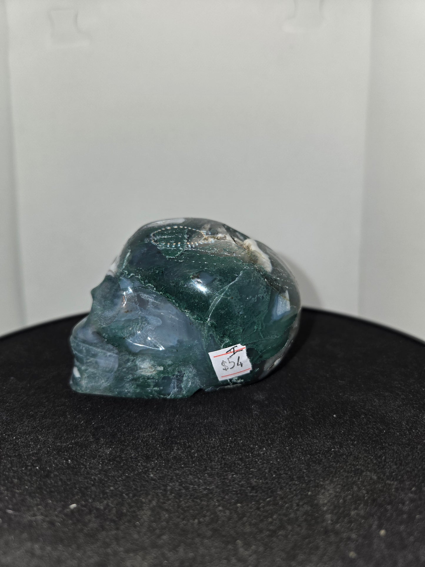 Moss Agate Skull I