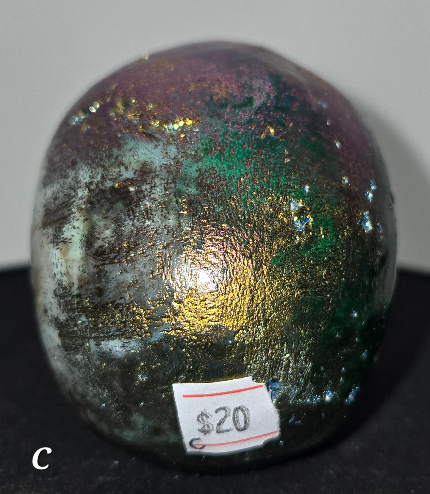 Aura Coated Sphalerite Skull C