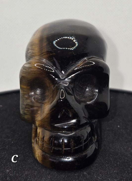 Tigers Eye Skull C