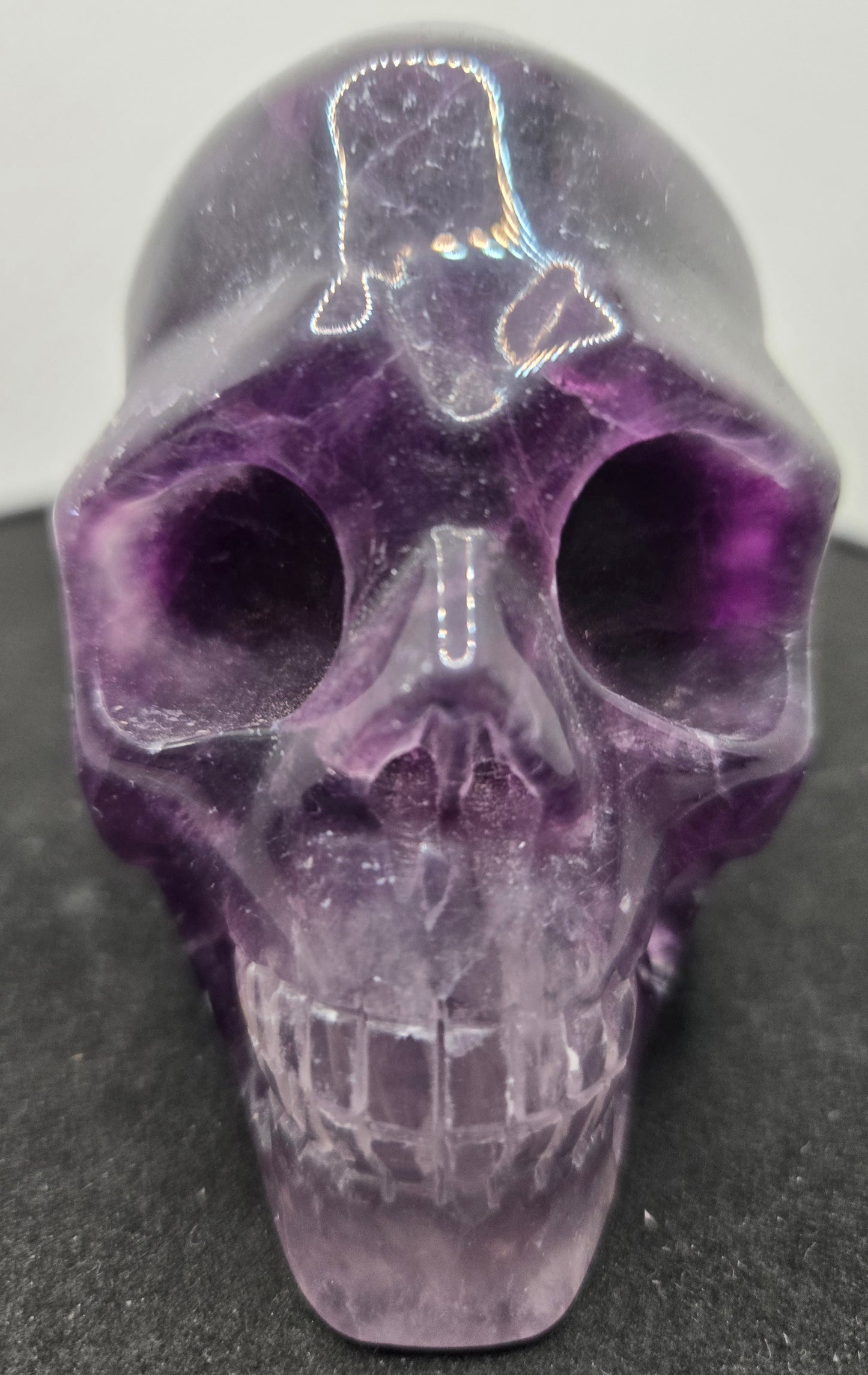 Purple Fluorite Skull F