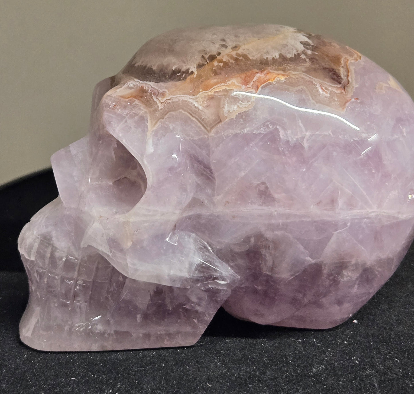 Amethyst Agate Skull