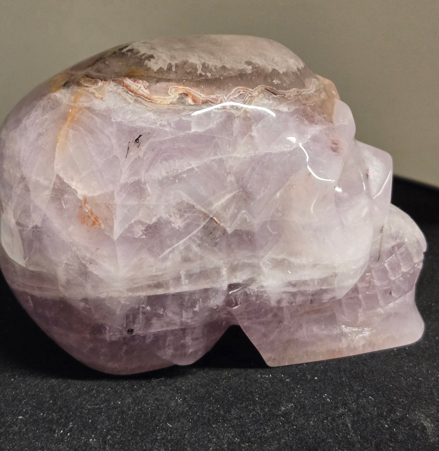 Amethyst Agate Skull