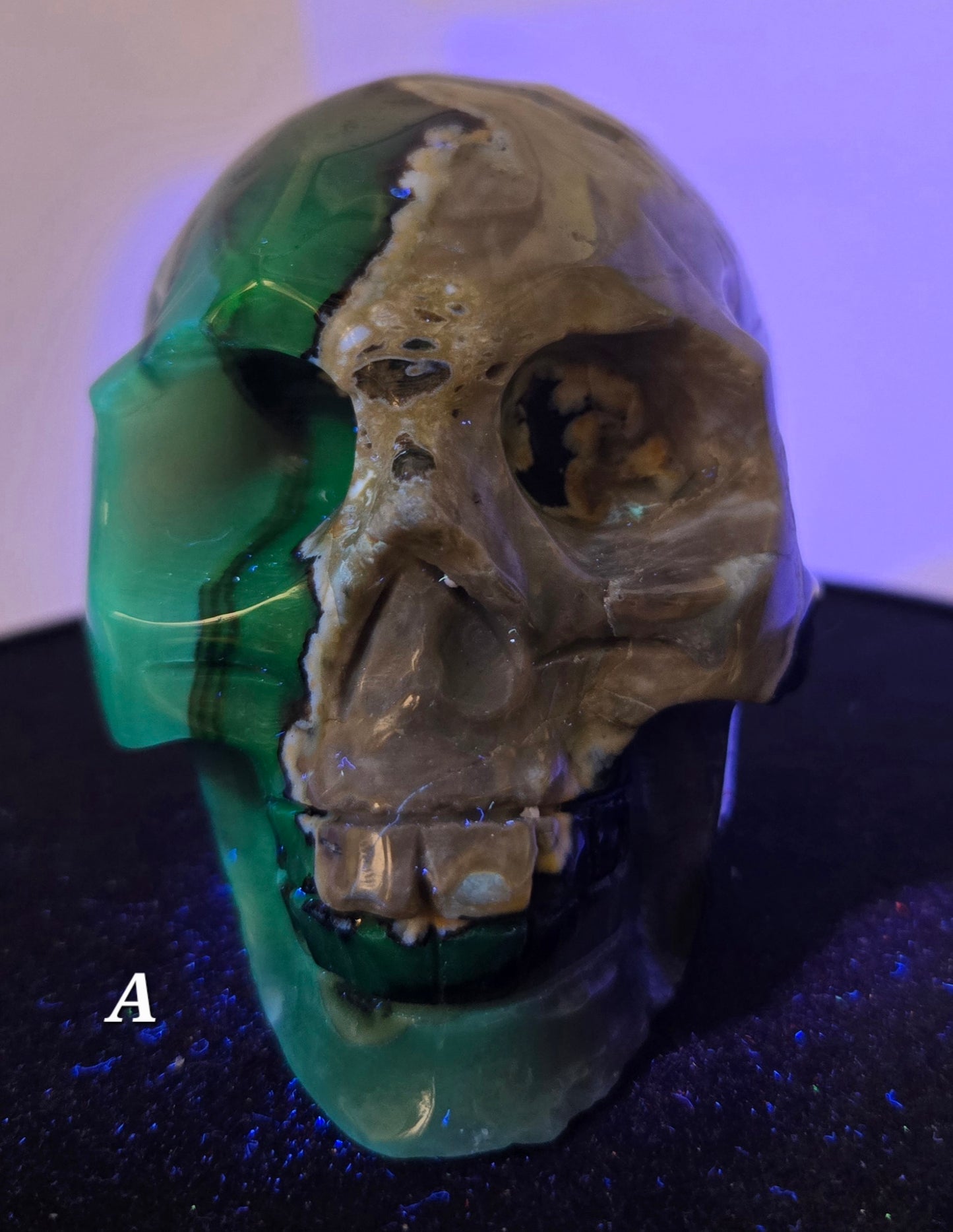 Drewzy Volcanic Agate Skull A