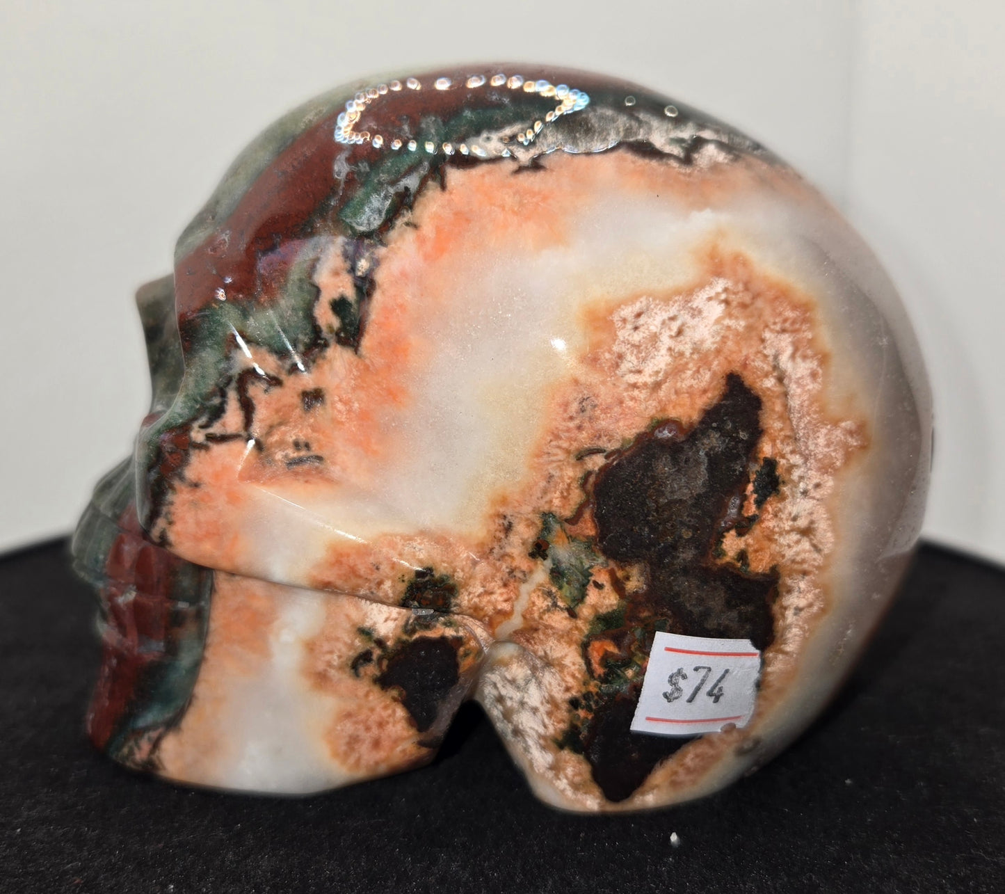 Ocean Jasper Skull