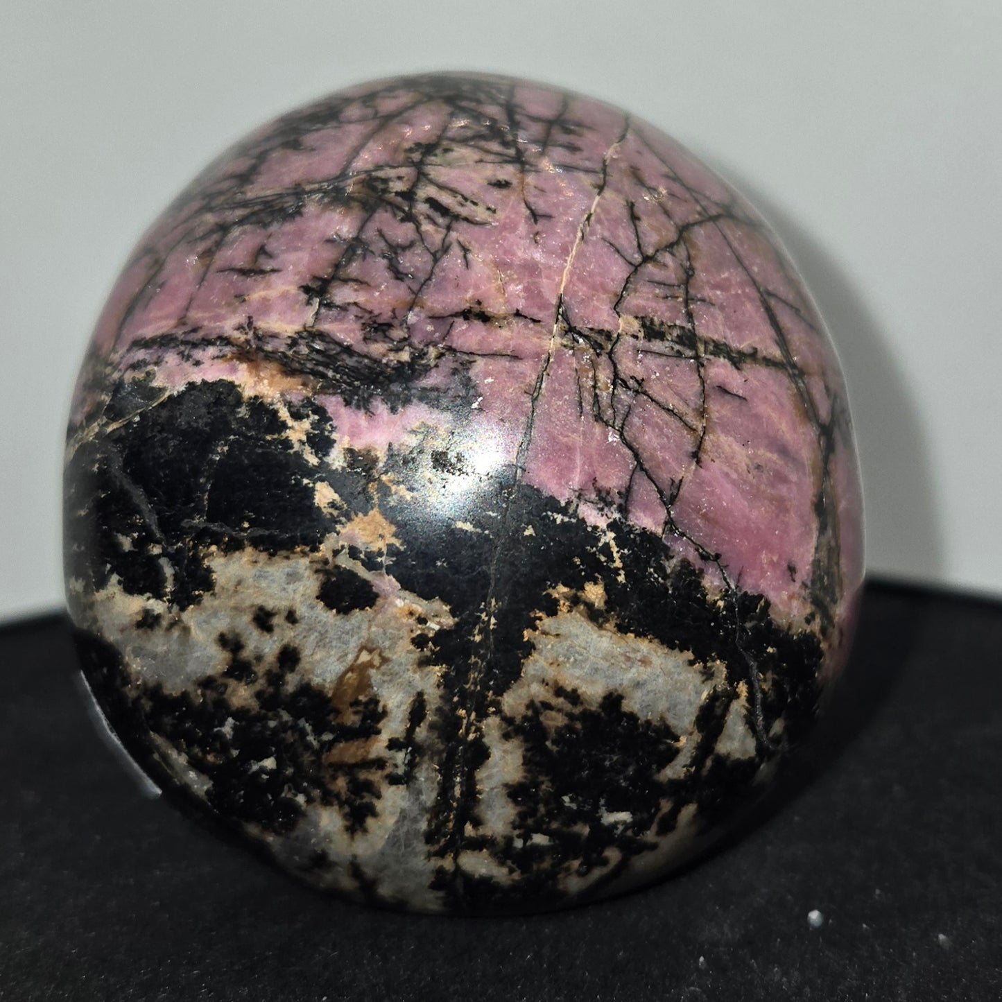 Rhodonite Skull
