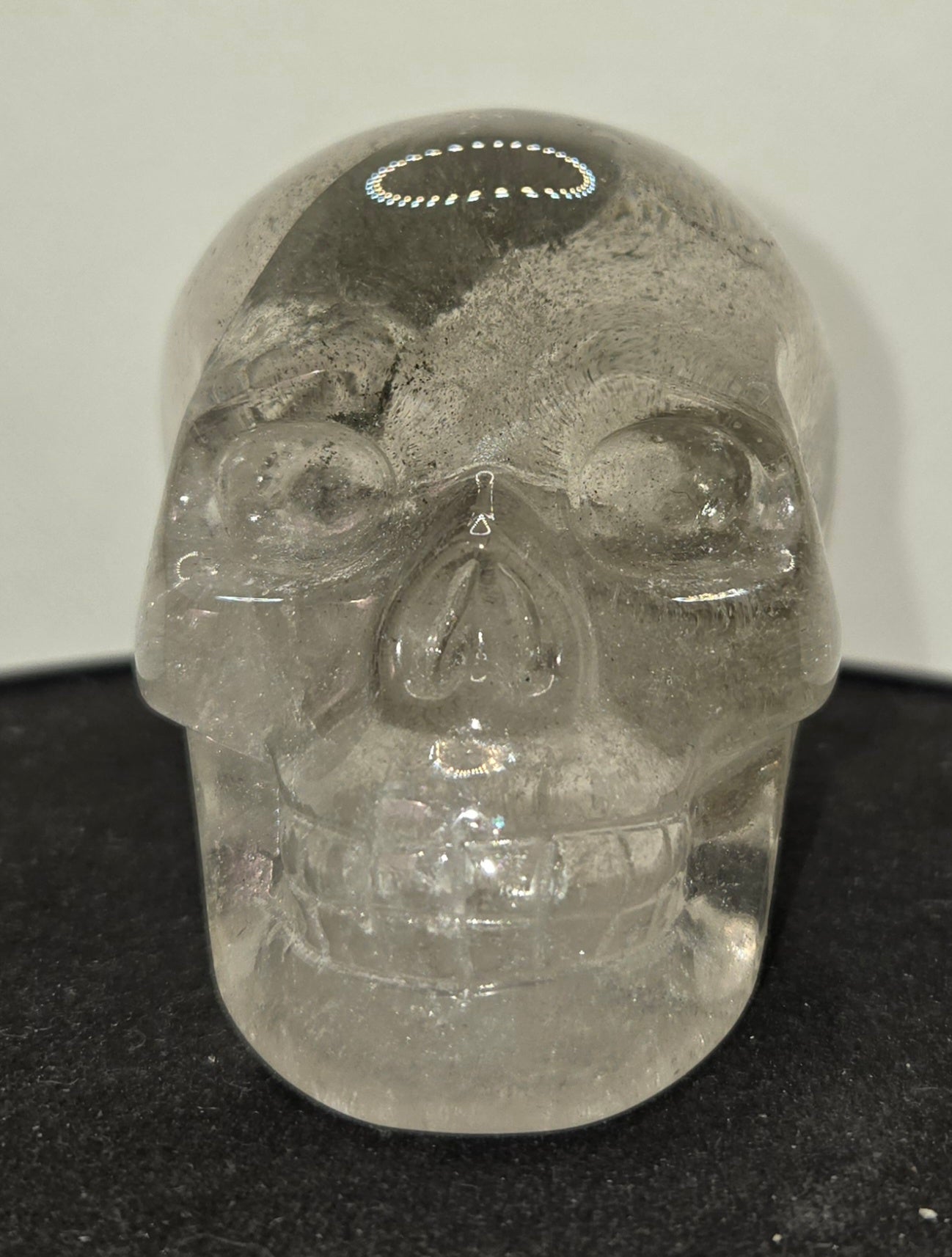 Quartz Skull with Rainbows