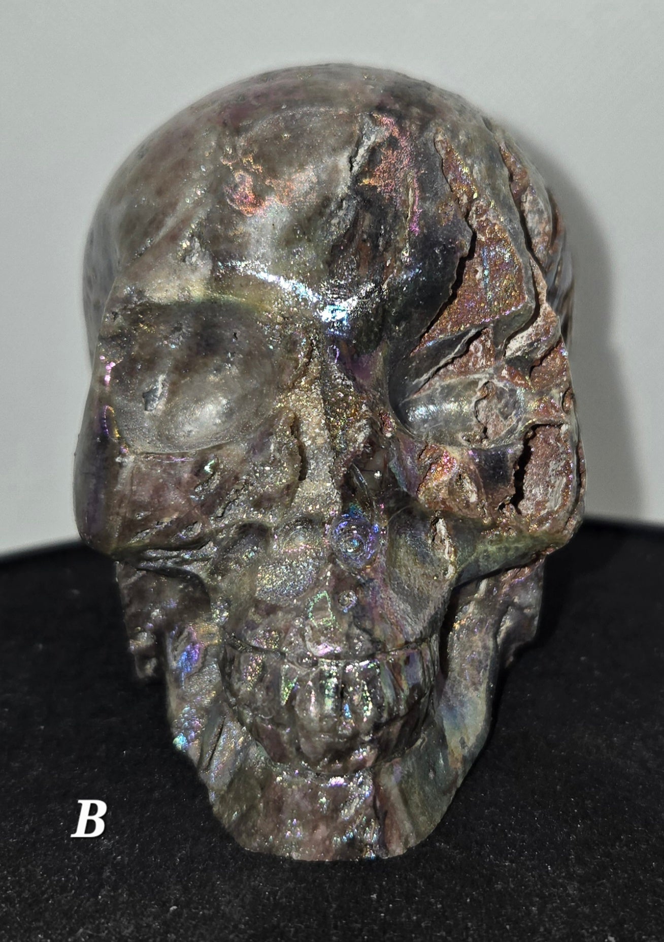 Aura Coated Sphalerite Skull B