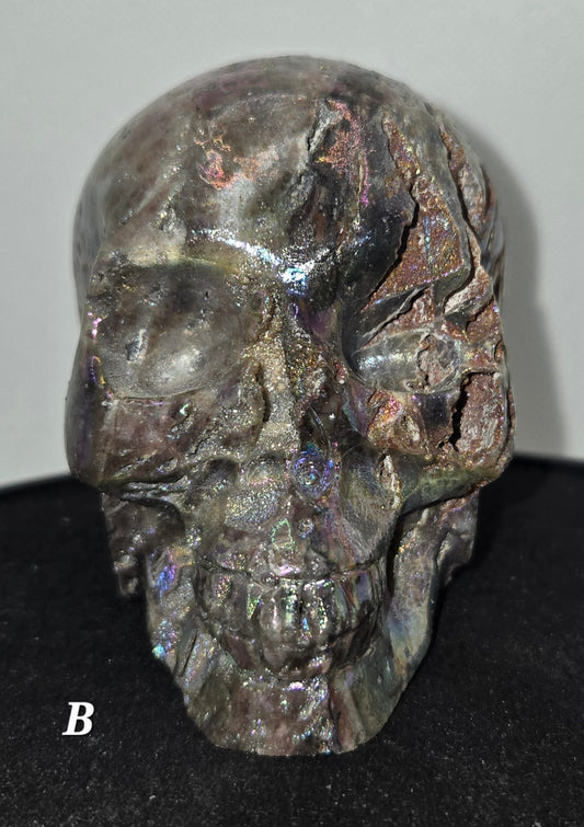 Aura Coated Sphalerite Skull B