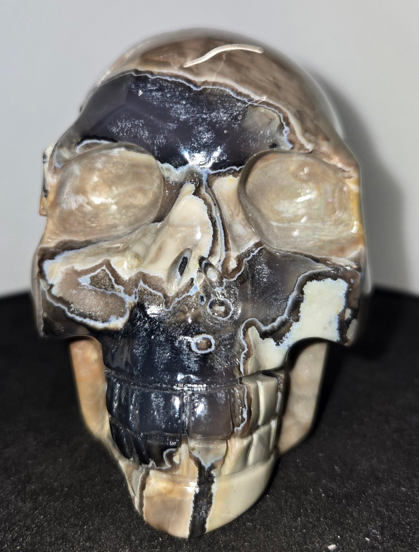 Volcanic Agate Skull E