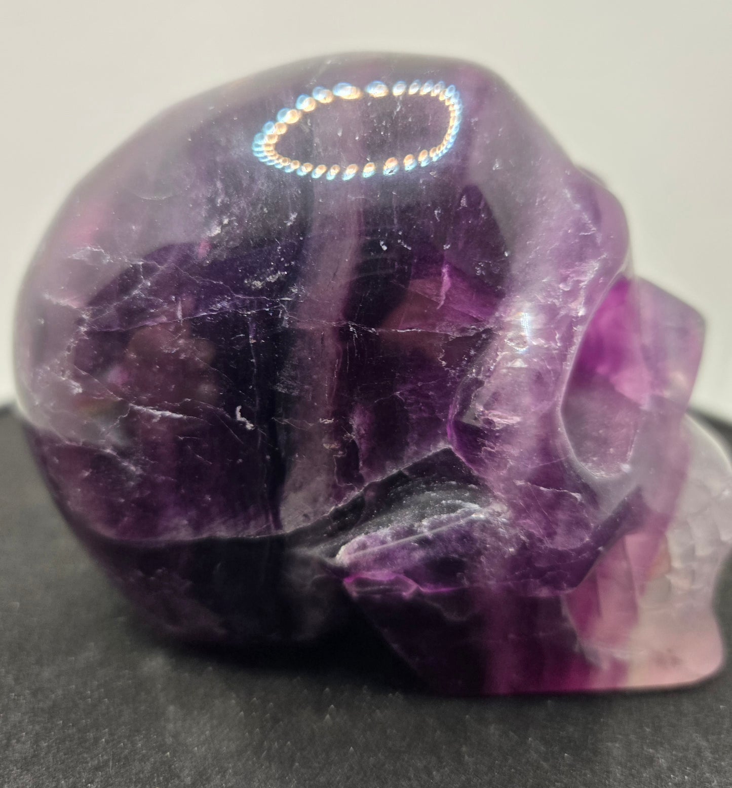 Purple Fluorite Skull F