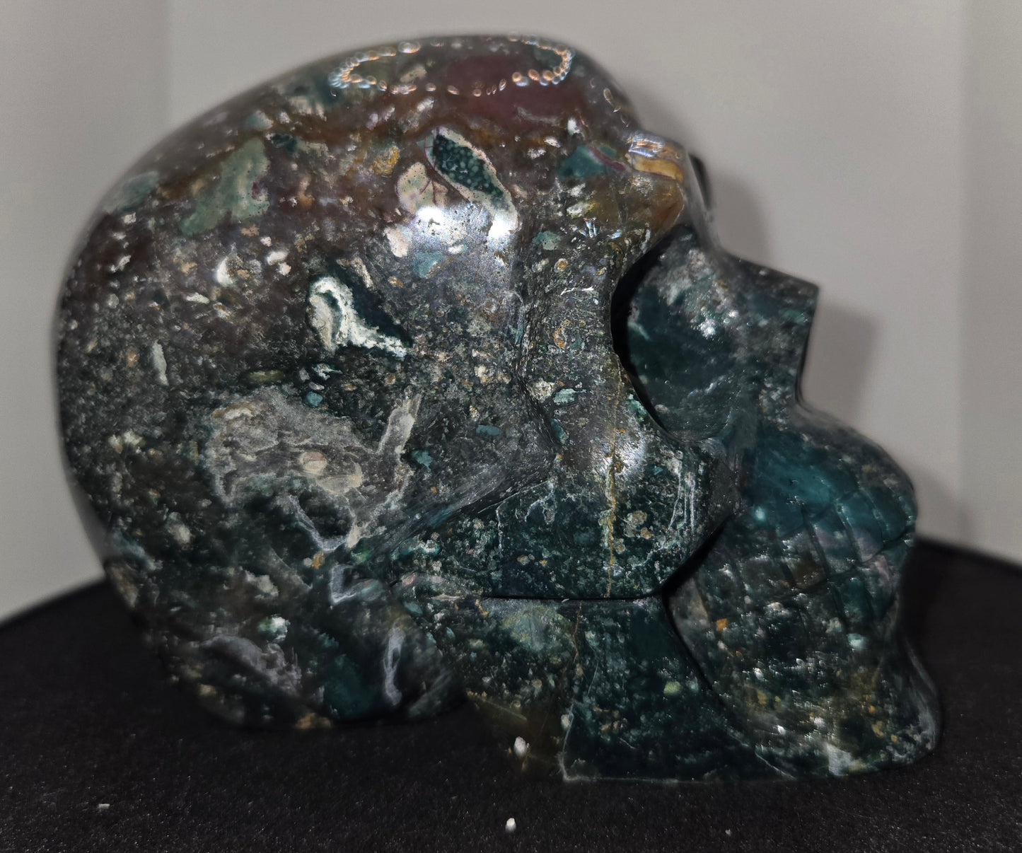 Ocean Jasper Skull